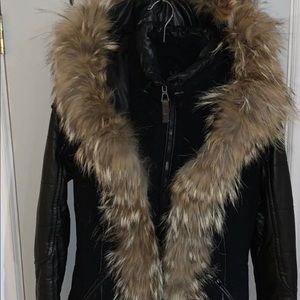 RUDSAK - XS SMALL LEATHER/MATERIAL COAT